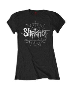 Slipknot Ladies T-Shirt: Logo Star (Diamante) 